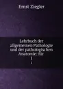 Lehrbuch der allgemeinen Pathologie und der pathologischen Anatomie: fur . 1 - Ernst Ziegler