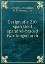 Design of a 210. span steel spandrel-braced two-hinged arch - C.W. Binder