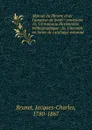 Manuel du libraire et de l.amateur de livres : contenant 1o, Un nouveau dictionnaire bibliographique . 2o, Une table en forme de catalogue raisonne . - Jacques-Charles Brunet