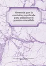 Memoria que la comision nombrada para adjudicar el premio concedido - Spain. Instituto de reformas sociales