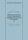 Memoires secrets pour servir a l.histoire de la republique des lettres en France, depuis . 13 - Louis Petit de Bachaumont