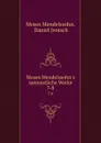 Moses Mendelssohn.s saemmtliche Werke. 7-8 - Moses Mendelssohn