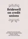 Bridewell on credit unions - David Alexander Bridewell