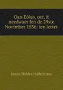 Oan Eolus, oer, it needwaer fen de 29ste Novimber 1836: ien letter - Justus Hiddes Halbertsma