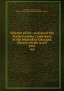 Minutes of the . session of the North Carolina Conference of the Methodist Episcopal Church, South serial. 1905 - Methodist Episcopal Church