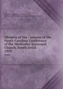 Minutes of the . session of the North Carolina Conference of the Methodist Episcopal Church, South serial. 1910 - Methodist Episcopal Church