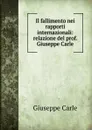 Il fallimento nei rapporti internazionali: relazione del prof. Giuseppe Carle - Giuseppe Carle