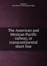 The American and Mexican Pacific railway, or transcontinental short line - Alexander Dwight Anderson