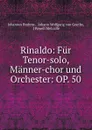 Rinaldo: Fur Tenor-solo, Manner-chor und Orchester: OP. 50 - Johannes Brahms