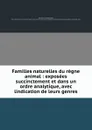 Familles naturelles du regne animal : exposees succinctement et dans un ordre analytique, avec lindication de leurs genres - Pierre André Latreille