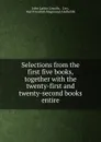 Selections from the first five books, together with the twenty-first and twenty-second books entire - John Larkin Lincoln