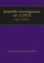 Scientific investigations. no. 1 (1913) - Great Britain. Fishery Board for Scotland