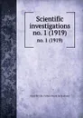 Scientific investigations. no. 1 (1919) - Great Britain. Fishery Board for Scotland