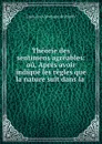 Theorie des sentimens agreables: ou, Apres avoir indique les regles que la nature suit dans la . - Louis-Jean Lévesque de Pouilly