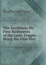 The Accidence, Or, First Rudiments of the Latin Tongue: Being the First Part . - Charles Duke Yonge