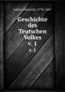 Geschichte des Teutschen Volkes. v. 1 - Heinrich Luden