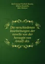 Die verschiedenen bearbeitungen der novelle von der herzogin von Amalfi des . - Karl Georg Friedrich Kiesow