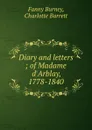 Diary and letters ; of Madame d.Arblay, 1778-1840 - Fanny Burney