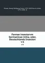 Favnae insectorvm Germanicae initia, oder, Deutschlands Insecten. v 6 - Georg Wolfgang Franz Panzer