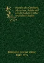 Jenseits des Gotthard: Menschen, Stadte und Landschaften in Ober- und Mittel-Italien - J.V. Widmann