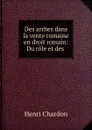 Des arrhes dans la vente romaine en droit romain: Du role et des . - Henri Chardon