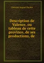 Description de Valence, ou tableau de cette province, de ses productions, de . - Christian August Fischer