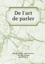 De l.art de parler - Bernard Lamy