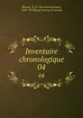 Inventaire chronologique. 04 - Narcisse-Eutrope Dionne