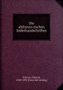 Die altfranzosischen liederhandschriften - Eduard Schwan