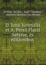 D. Junii Juvenalis et A. Persii Flacci Satyrae, ex editionibus . - Persius Juvenal