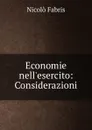 Economie nell.esercito: Considerazioni - Nicolò Fabris