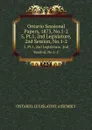 Ontario Sessional Papers, 1873, No.1-2. 5, Pt.1, 2nd Legislature, 2nd Session, No.1-2 - Ontario. Legislative Assembly
