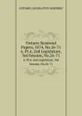 Ontario Sessional Papers, 1874, No.26-71. 6, Pt.4, 2nd Legislature, 3rd Session, No.26-71 - Ontario. Legislative Assembly