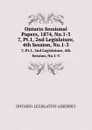 Ontario Sessional Papers, 1874, No.1-3. 7, Pt.1, 2nd Legislature, 4th Session, No.1-3 - Ontario. Legislative Assembly