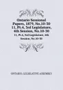 Ontario Sessional Papers, 1879, No.10-30. 11, Pt.4, 3rd Legislature, 4th Session, No.10-30 - Ontario. Legislative Assembly