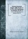 Ontario Sessional Papers, 1880, No.20-73. 12, Pt.4, 4th Legislature, 1st Session, No.20-73 - Ontario. Legislative Assembly
