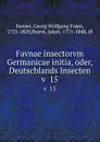 Favnae insectorvm Germanicae initia, oder, Deutschlands Insecten. v  15 - Georg Wolfgang Franz Panzer
