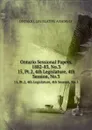 Ontario Sessional Papers, 1882-83, No.3. 15, Pt.2, 4th Legislature, 4th Session, No.3 - Ontario. Legislative Assembly