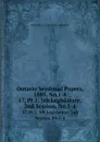 Ontario Sessional Papers, 1885, No.1-4. 17, Pt.1, 5th Legislature, 2nd Session, No.1-4 - Ontario. Legislative Assembly