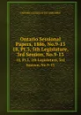 Ontario Sessional Papers, 1886, No.9-13. 18, Pt.3, 5th Legislature, 3rd Session, No.9-13 - Ontario. Legislative Assembly