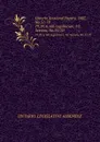 Ontario Sessional Papers, 1887, No.51-70. 19, Pt.6, 6th Legislature, 1st Session, No.51-70 - Ontario. Legislative Assembly