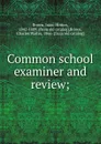 Common school examiner and review; - Isaac Hinton Brown