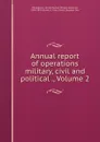 Annual report of operations military, civil and political ., Volume 2 - Philippines. United States Military Governor