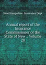 Annual report of the Insurance Commissioner of the State of New ., Volume 28 - New Hampshire. Insurance Dept