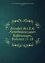 Annalen des K.K. Naturhistorischen Hofmuseums, Volumes 17-18 - Vienna