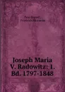 Joseph Maria V. Radowitz: 1. Bd. 1797-1848 - Paul Hassel