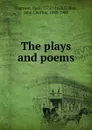 The plays and poems - Cyril Tourneur