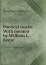 Poetical works. With memoir by William L. Keese - Rossetti Dante Gabriel