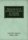 Opuscule sur le present et l.avenir du Canada microforme - Henry Lacroix