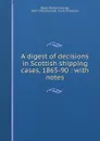 A digest of decisions in Scottish shipping cases, 1865-90 : with notes - William George Black